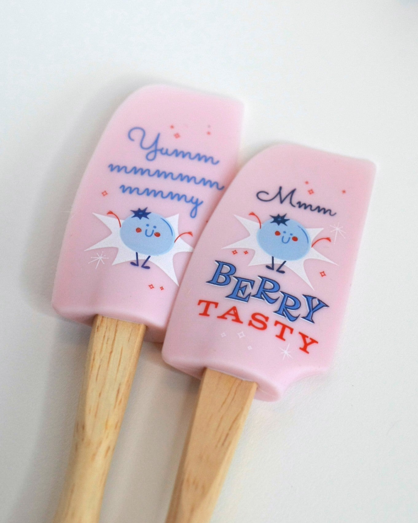 Pink Blueberry Mini Spatula Set of 2