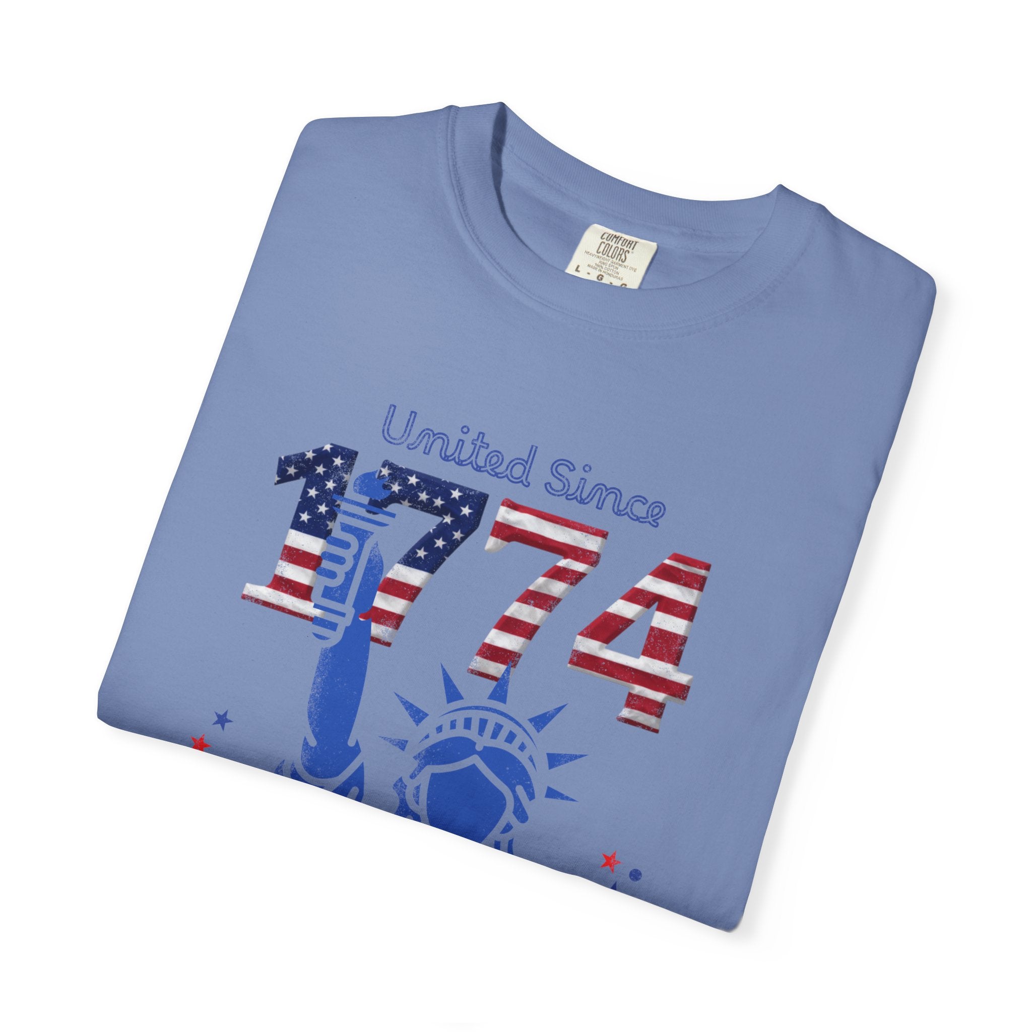 1774 Statue of Liberty Patriotic T-Shirt — 'United Since 1774' Americana Tee