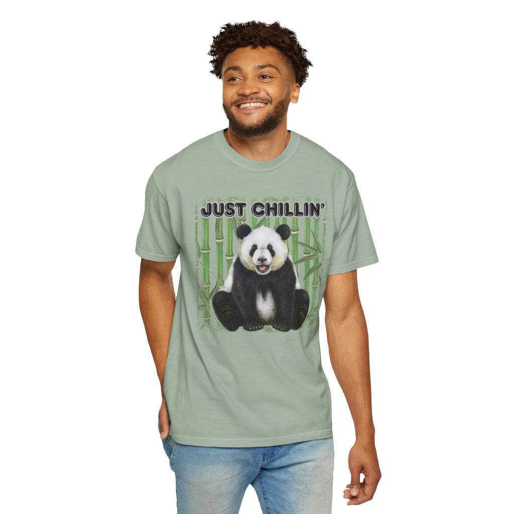 Just Chillin' Panda T-Shirt — Cute Bamboo Graphic Tee