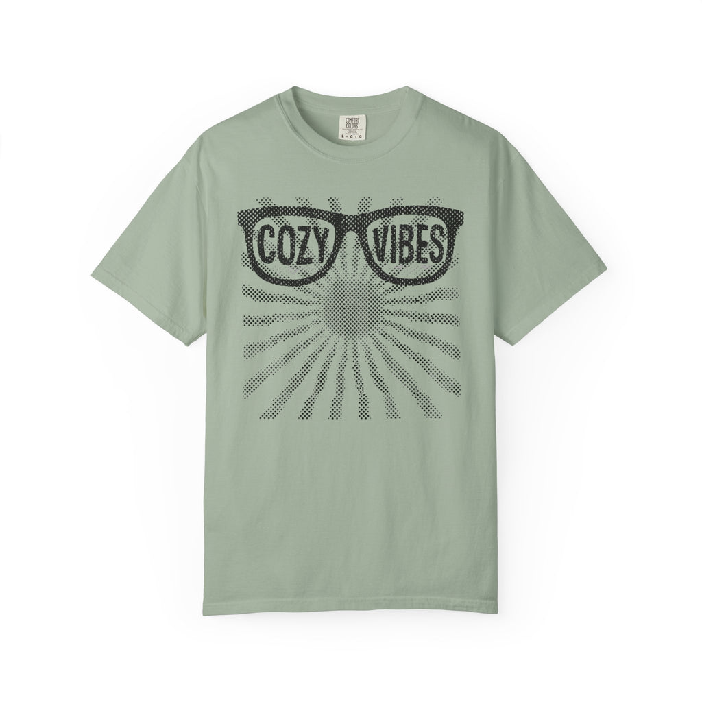 Cozy Vibes Sunglasses and sunray Graphic T-Shirt