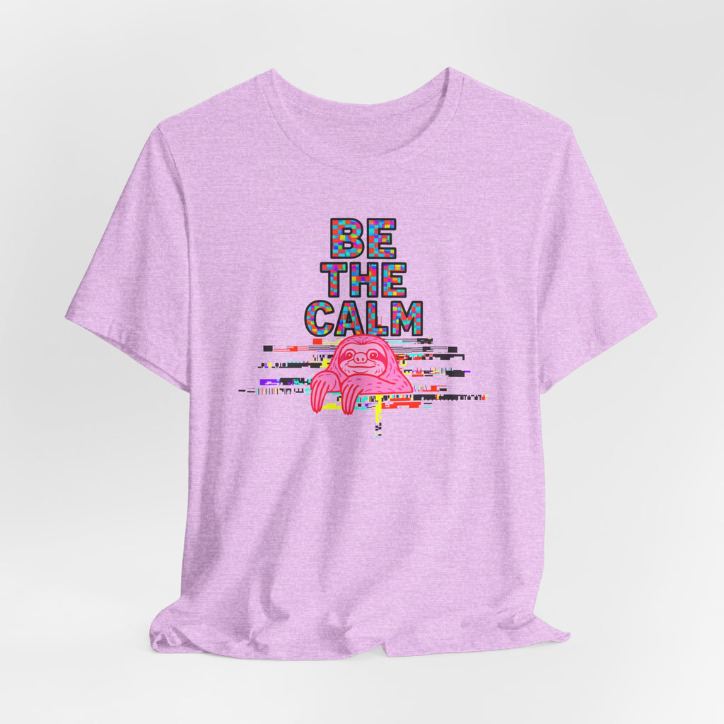 Be The Calm T-Shirt — Colorful Pixel Graphic Tee