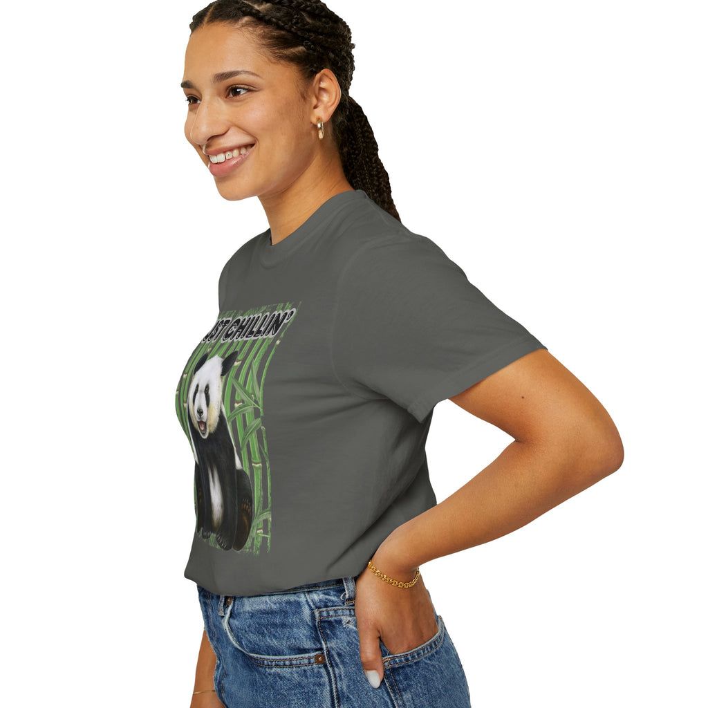 Just Chillin' Panda T-Shirt — Cute Bamboo Graphic Tee