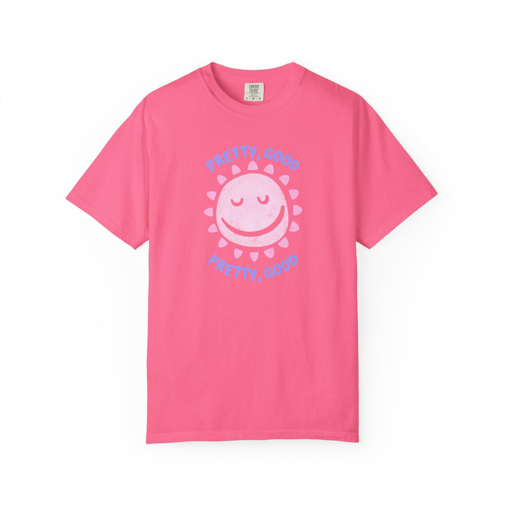 Pretty, Good smiley Sun Graphic T-Shirt summer vibes tee