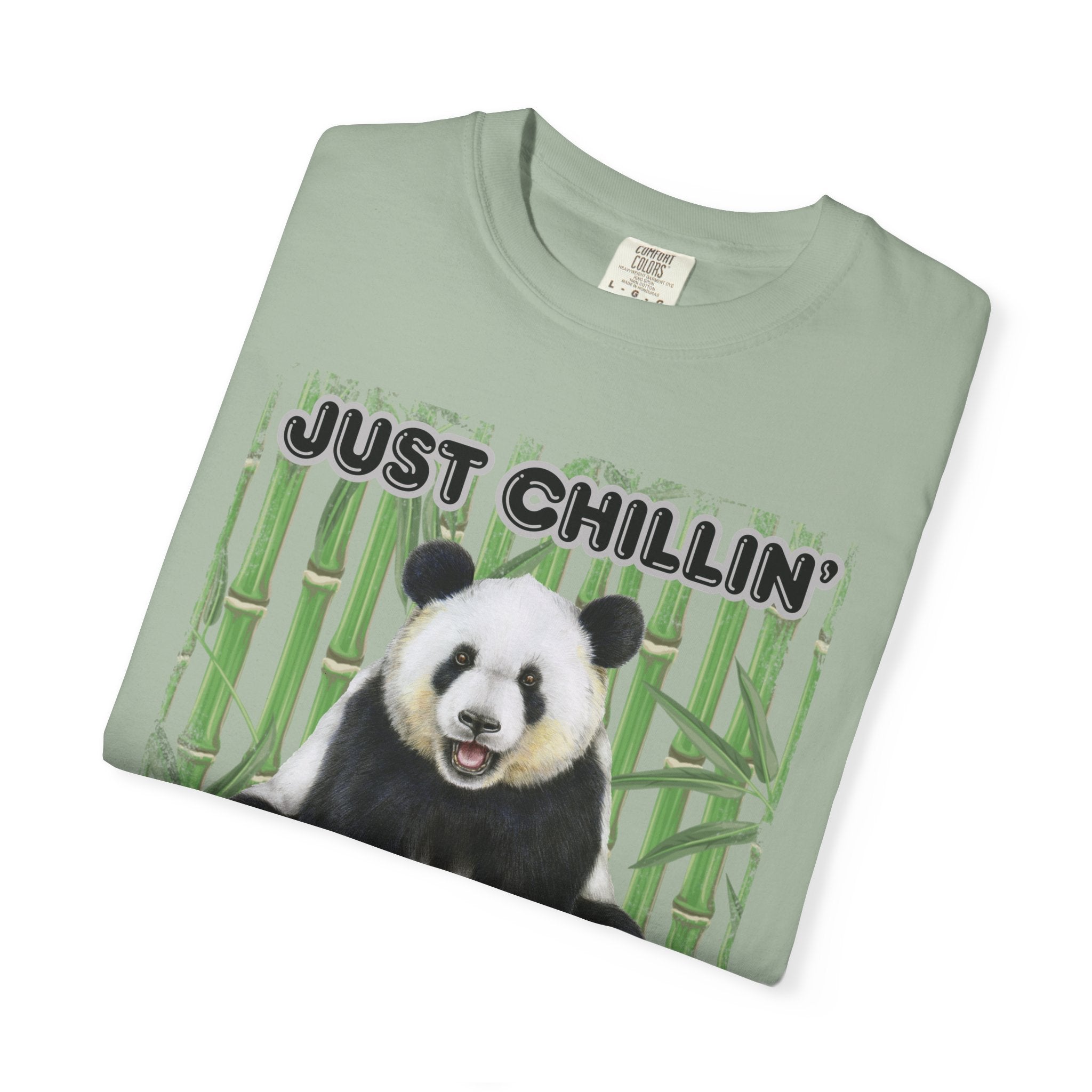 Just Chillin' Panda T-Shirt — Cute Bamboo Graphic Tee
