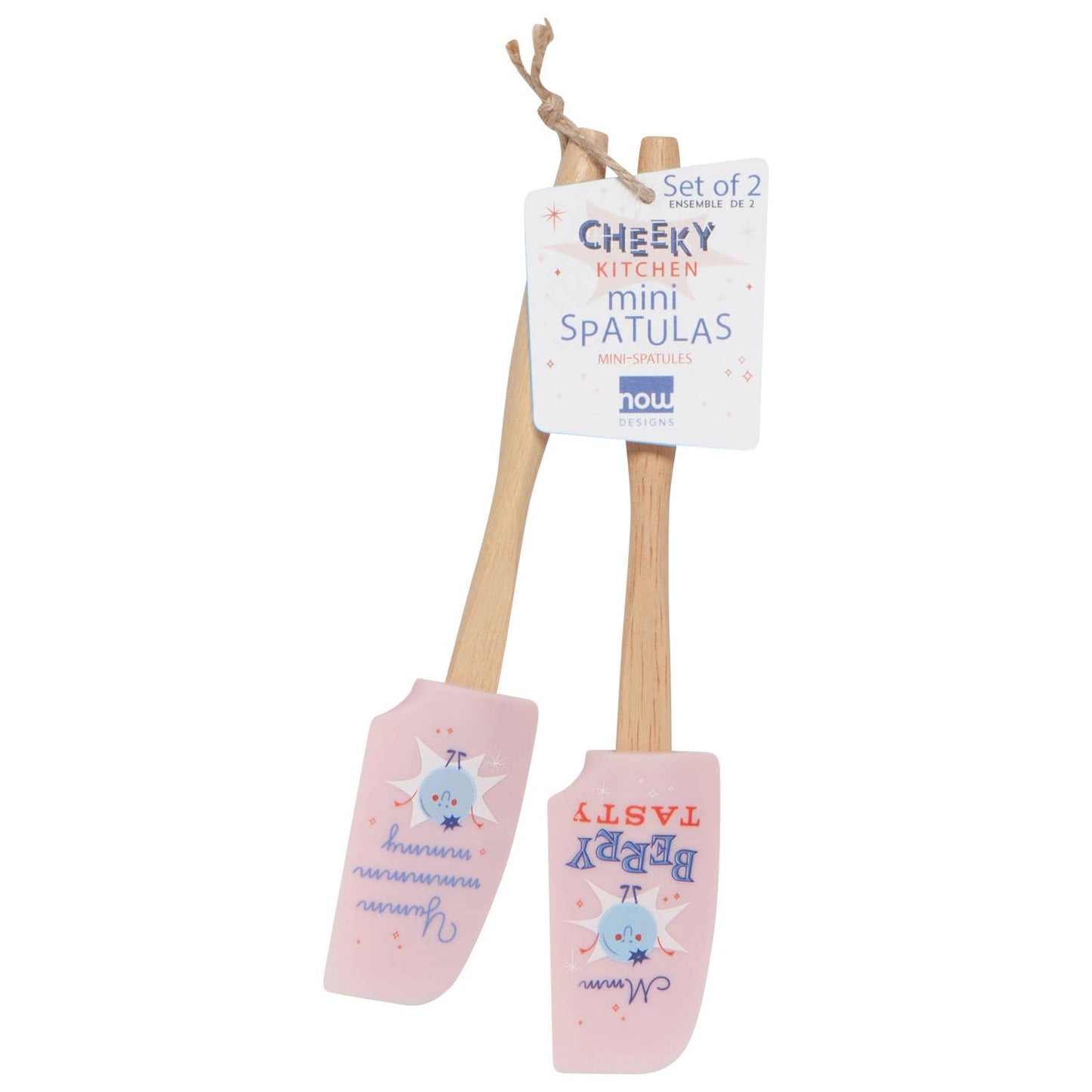 Pink Blueberry Mini Spatula Set of 2