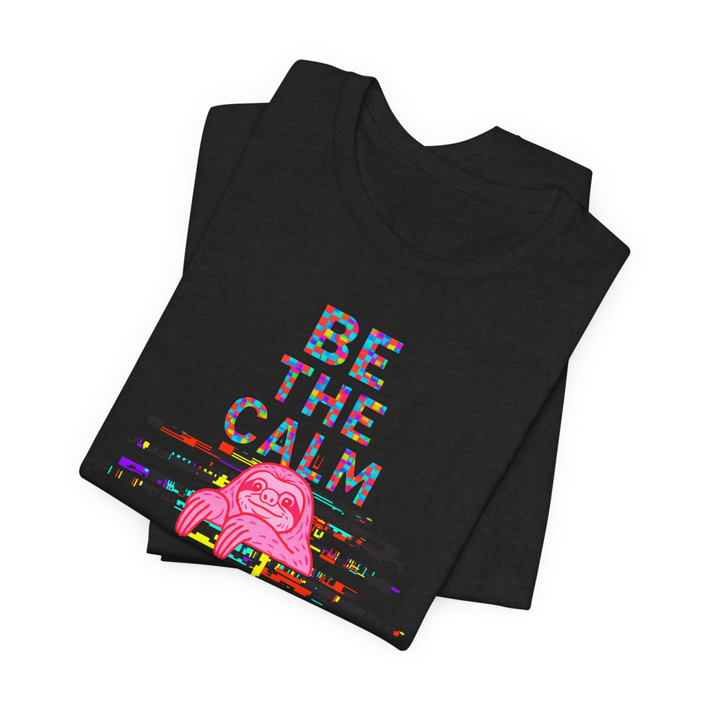 Be The Calm T-Shirt — Colorful Pixel Graphic Tee