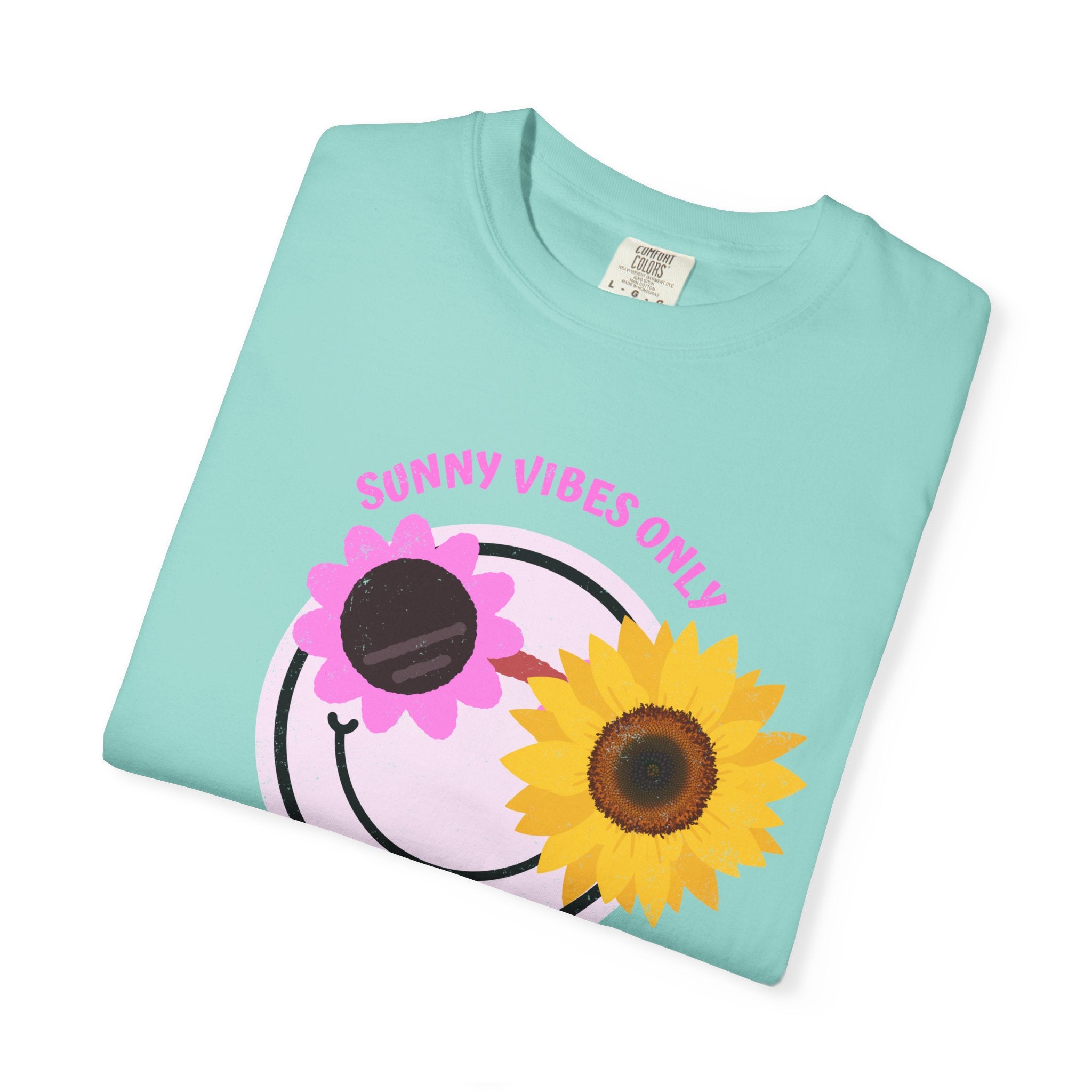 Sunny Vibes Only Sunflower Graphic T-Shirt Summer tee