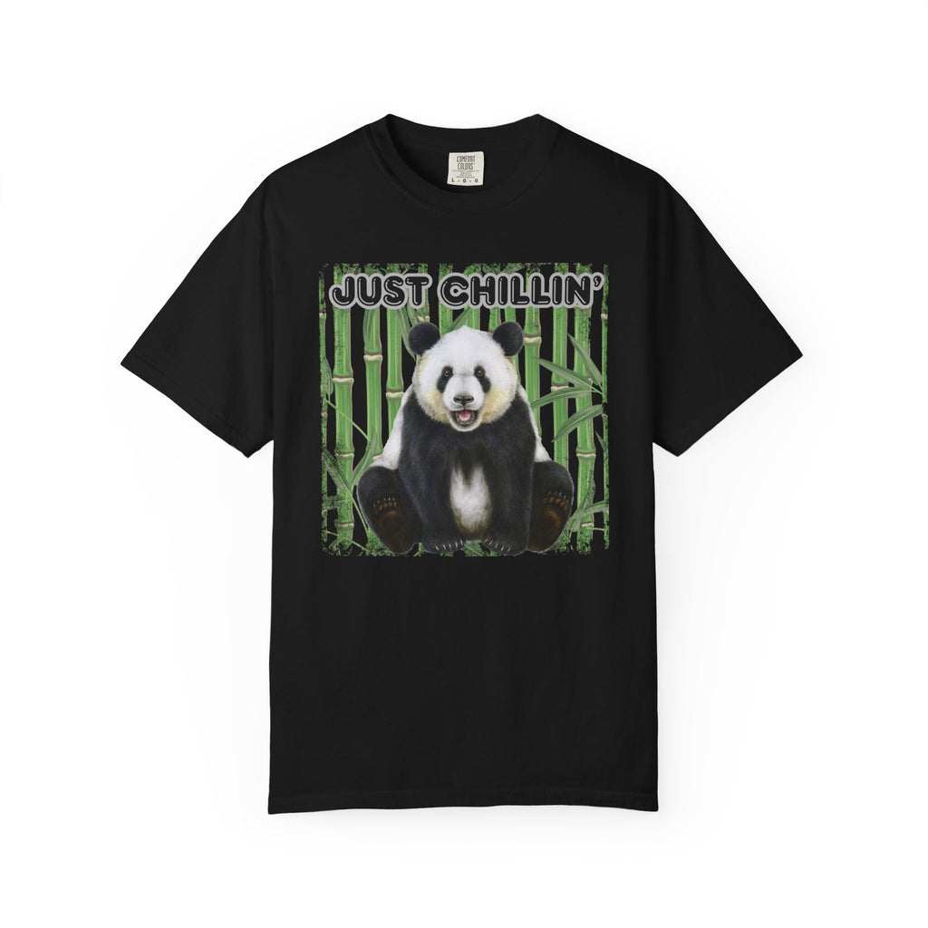 Just Chillin' Panda T-Shirt — Cute Bamboo Graphic Tee