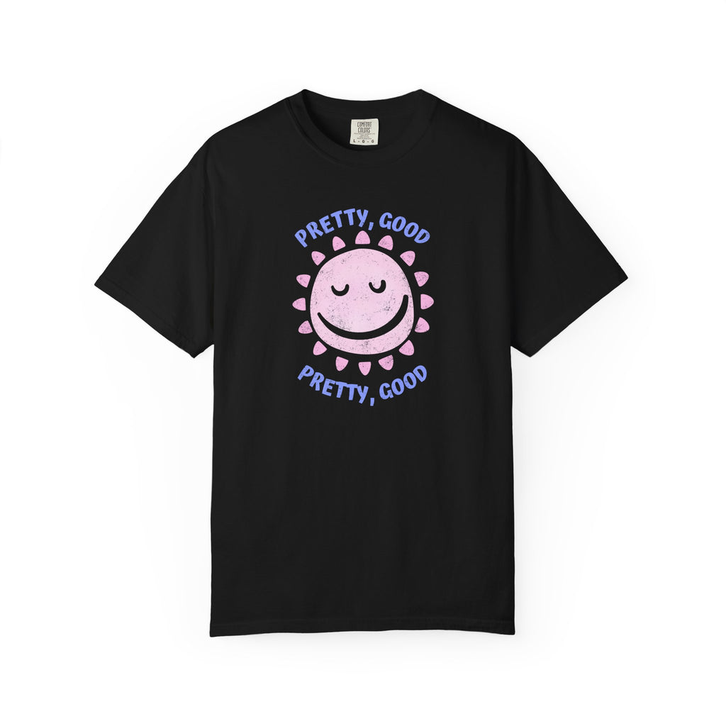 Pretty, Good smiley Sun Graphic T-Shirt summer vibes tee