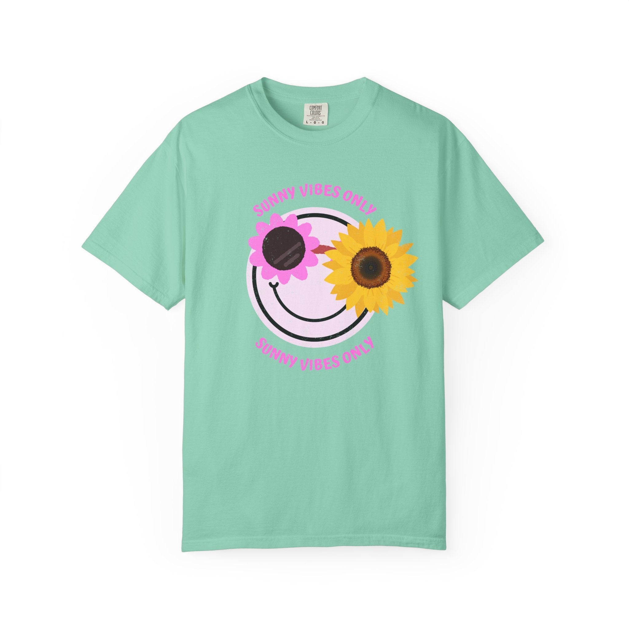 Sunny Vibes Only Sunflower Graphic T-Shirt Summer tee