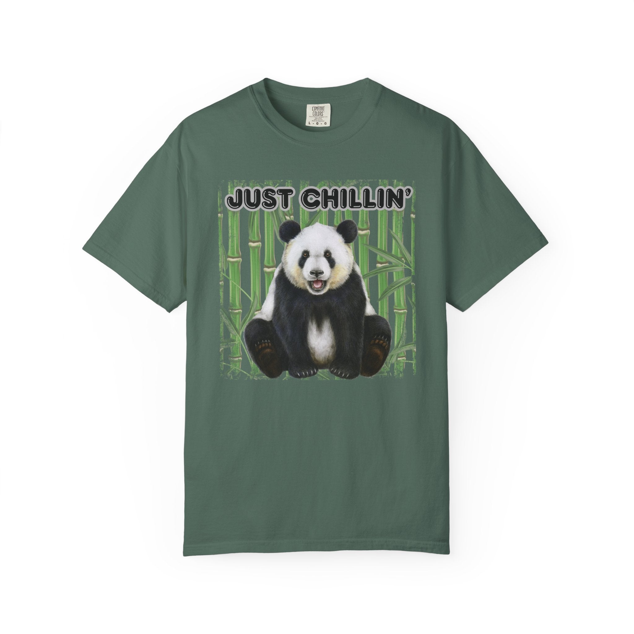 Just Chillin' Panda T-Shirt — Cute Bamboo Graphic Tee